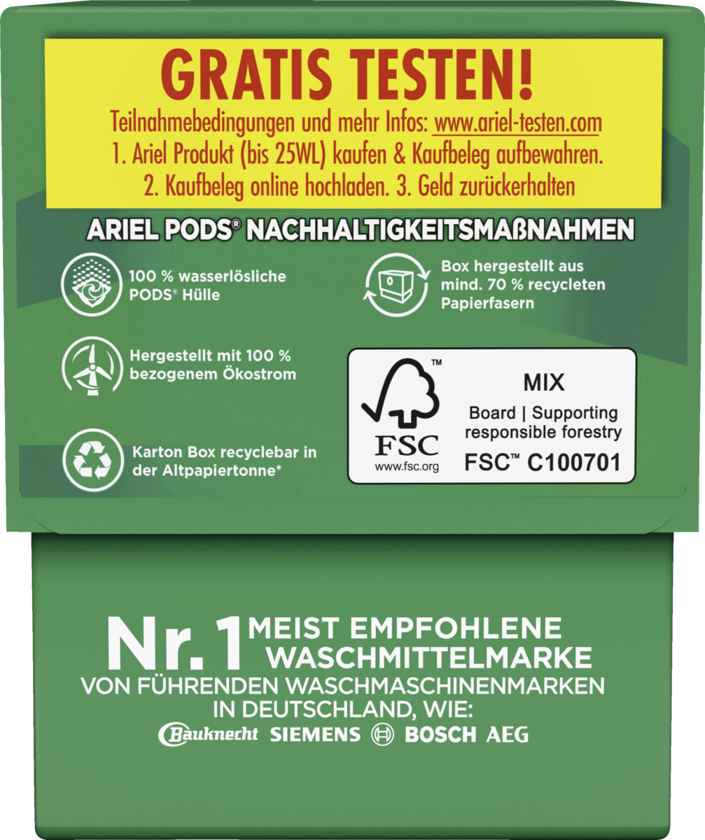 Bild 3 von Ariel All-in-1 Pods Color+ Waschmittel Flüssig 15WL