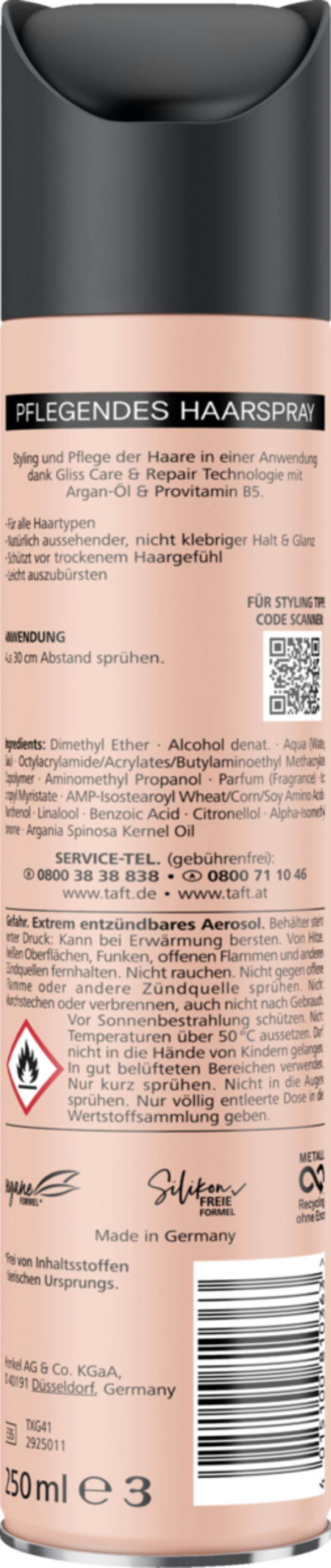 Bild 2 von Taft Gliss Pflegendes Haarspray Holding me Softly