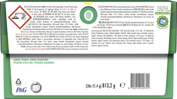 Bild 4 von Ariel All-in-1 Pods Universal+ Vollwaschmittel Flüssig 38WL