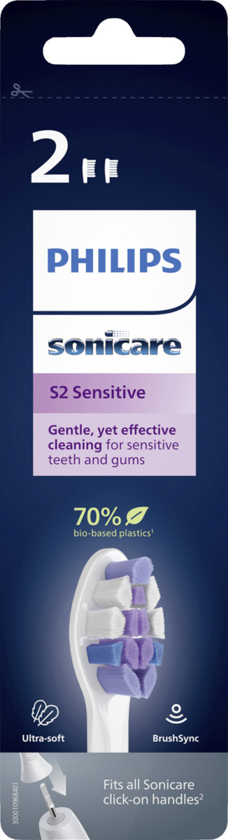 Bild 1 von PHILIPS Sonicare S2 Sensitive Bürstenköpfe weiß