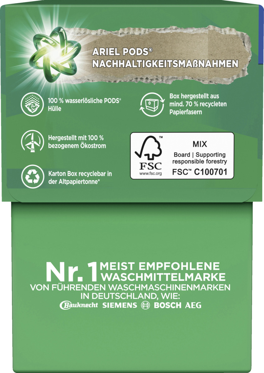 Bild 3 von Ariel All-in-1 Pods Color+ Waschmittel Flüssig 38WL