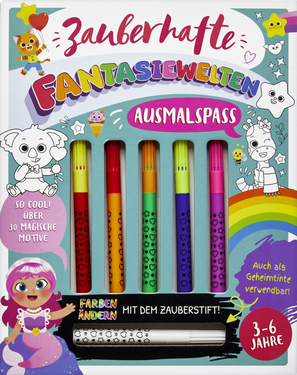 Bild 1 von IDEENWELT Malbuch mit Zauberstiften Fantasie