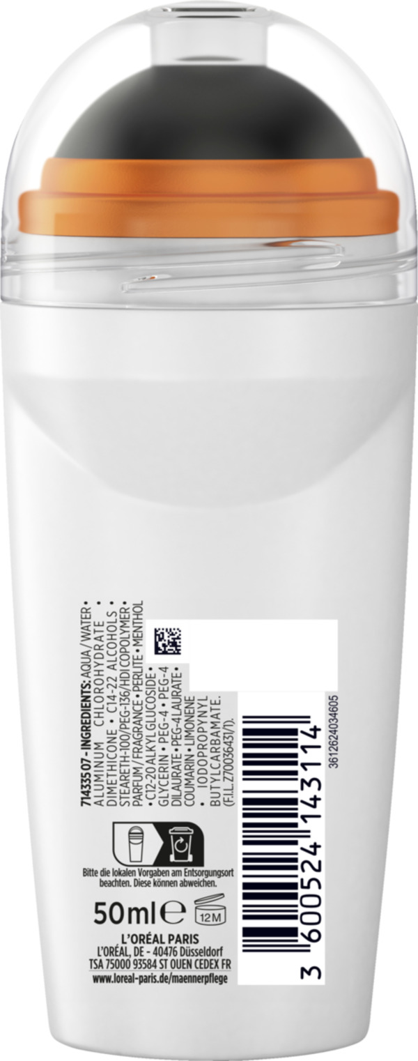 Bild 2 von L’Oréal Paris men expert Hydra Energy Extreme Sport Anti-Transpirant Deo Roll On