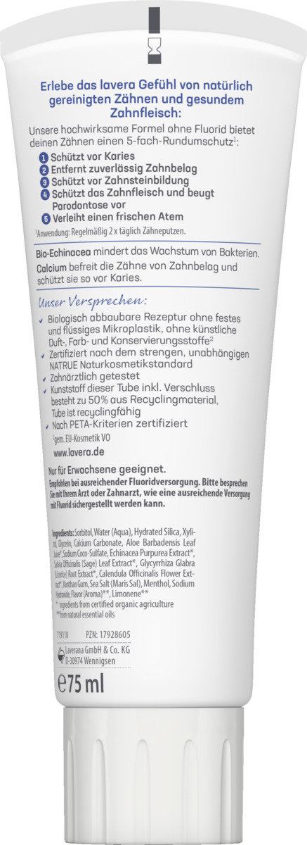 Bild 2 von lavera Zahncreme Complete Care flouridfrei