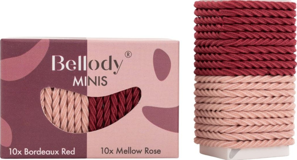 Bild 1 von Bellody Mini Haargummis Bordeaux Red & Mellow Rose