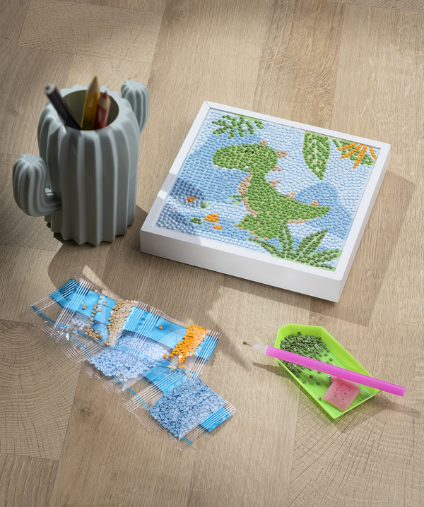 Bild 2 von IDEENWELT Diamond Painting-Bastelset Dino