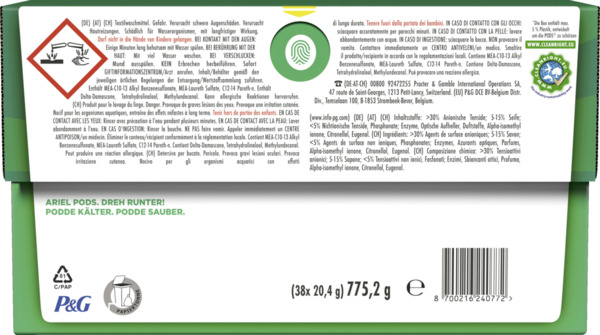 Bild 4 von Ariel All-in-1 Pods Color+ Waschmittel Flüssig 38WL
