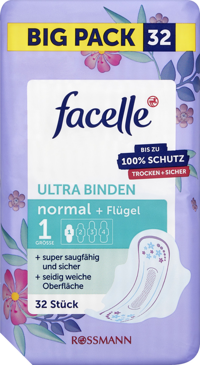 Bild 1 von facelle Ultra Binden normal + Flügel