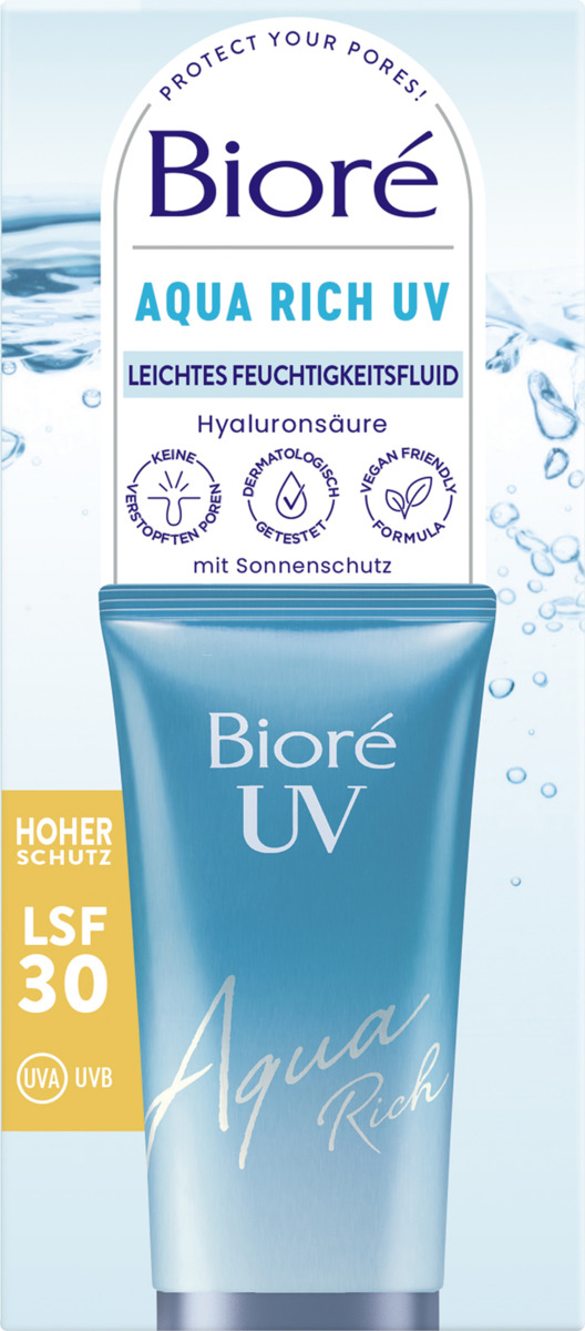 Bild 1 von Bioré Aqua Rich UV Leichtes Feuchtigkeitsfluid LSF 30