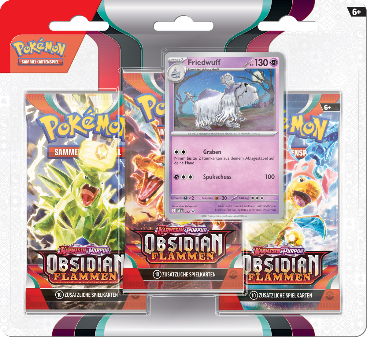 Bild 3 von Amigo Pokemon Trading Card Game 3 Booster + Promokarte