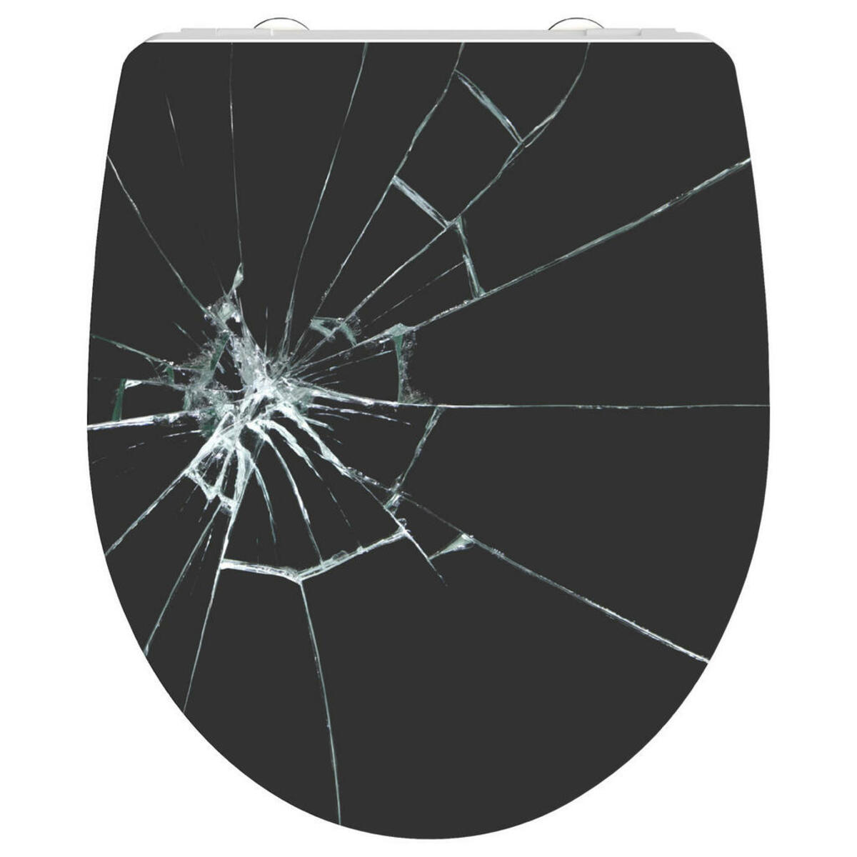 Bild 1 von WC-Sitz schwarz Kunststoff B/H/T: ca. 37x45x4 cm