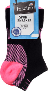 Fascino Sport Sneaker, schwarz & pink, Gr. 35-38