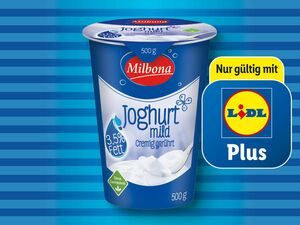 Milbona Joghurt, mild, 
         500 g