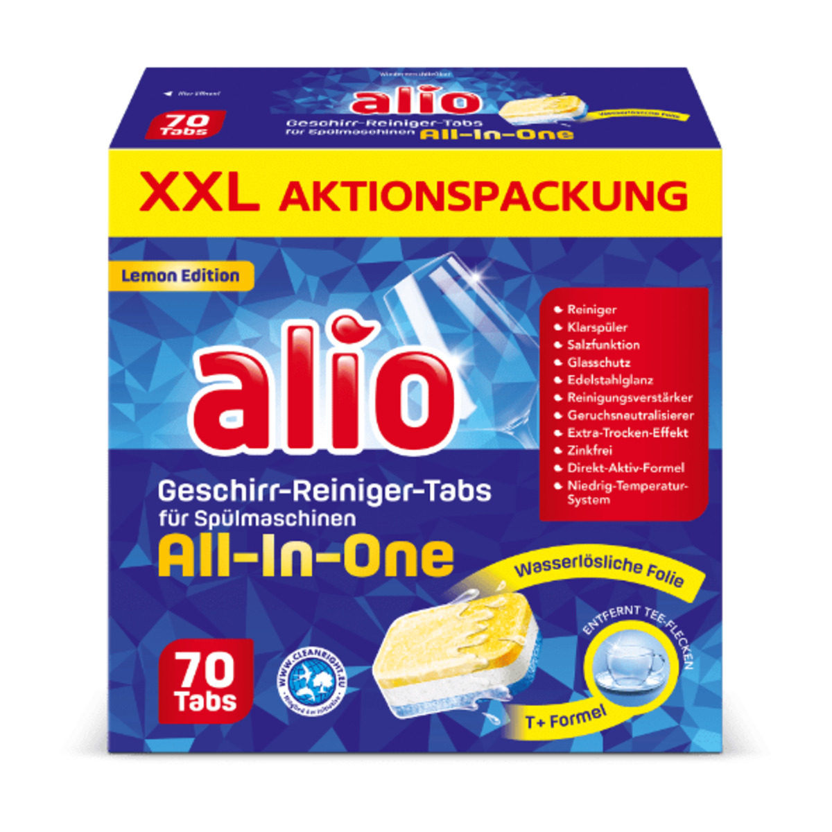 Bild 1 von ALIO Geschirr-Reiniger-Tabs All-in-one XXL 21g