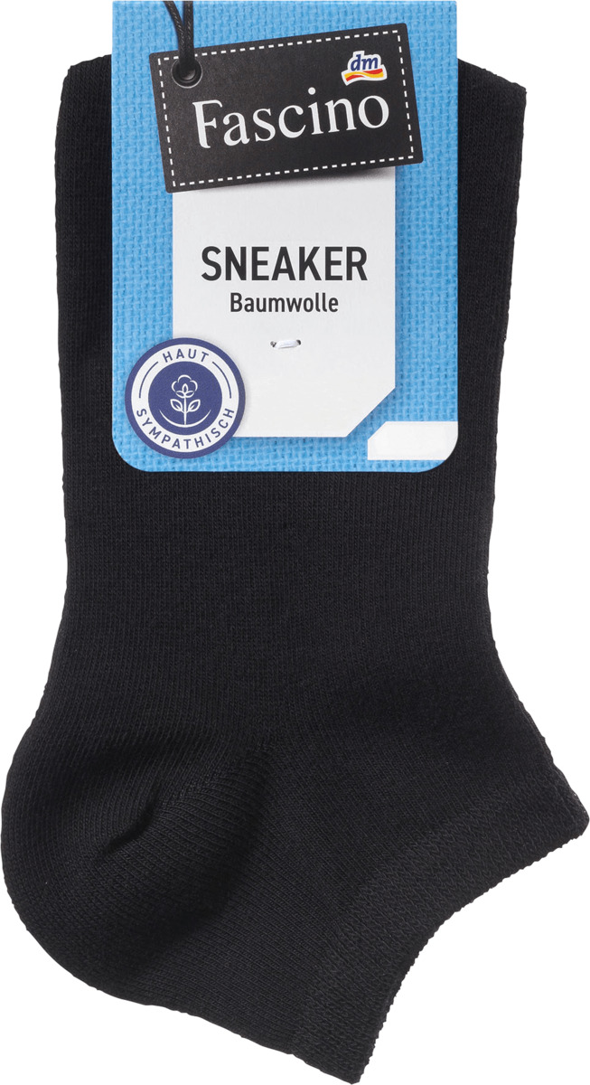 Bild 1 von Fascino Sneaker mit Baumwolle, Gr. 35-38, schwarz