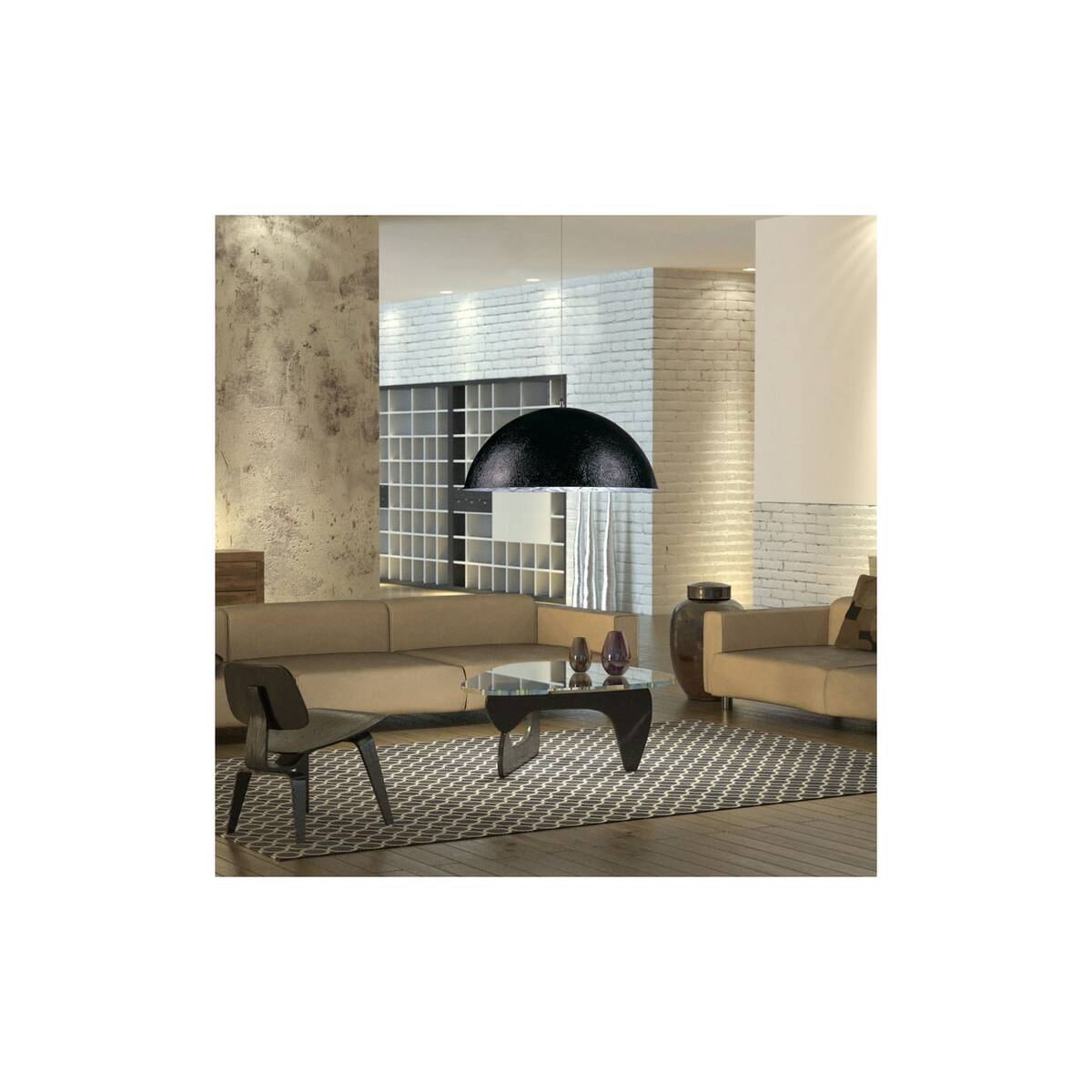 Bild 1 von s.luce Blister Pendelleuchte 70cm Schwarz, Silberfarben