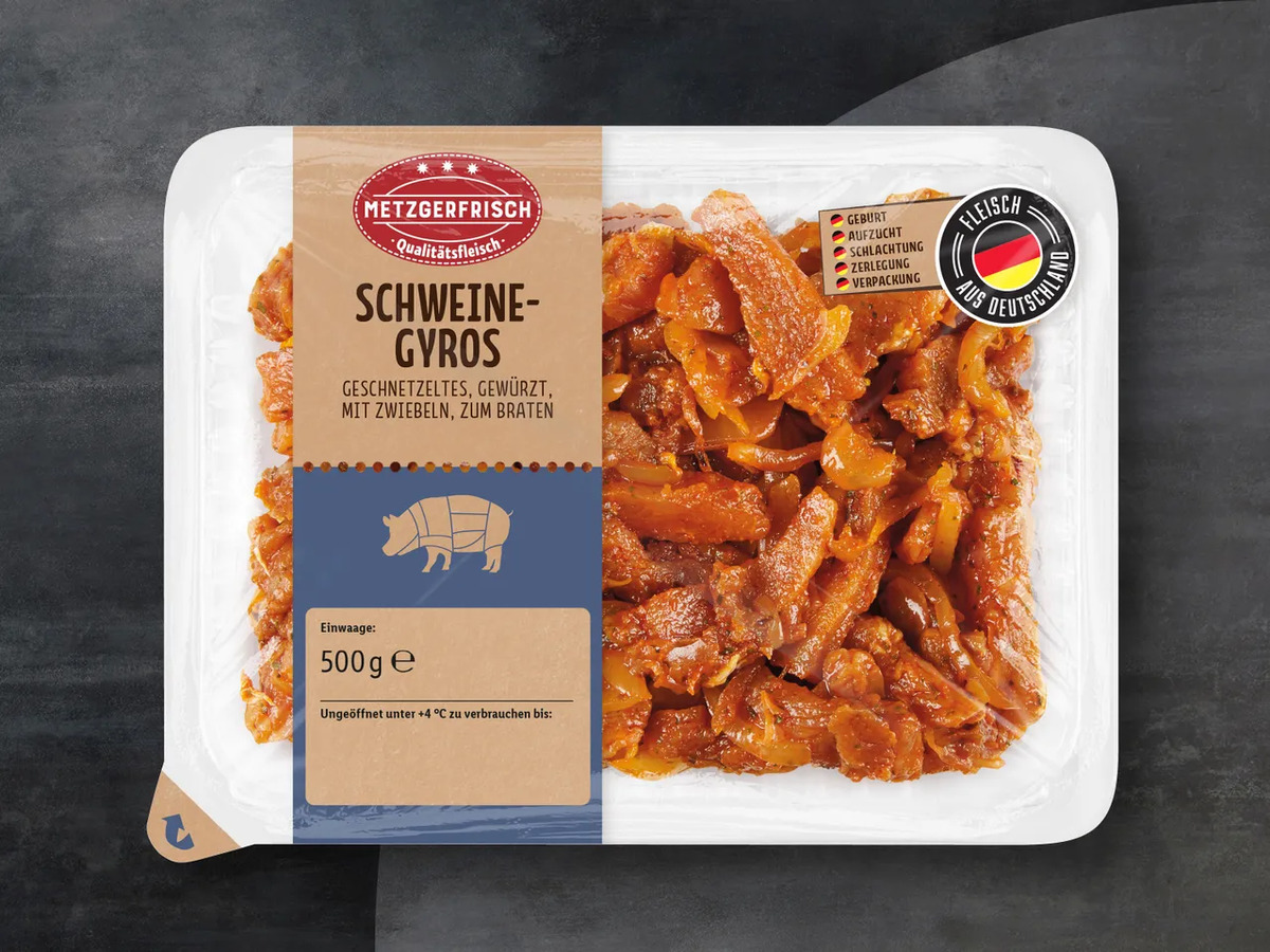 Bild 1 von Metzgerfrisch Schweine-Gyros, 
         500 g