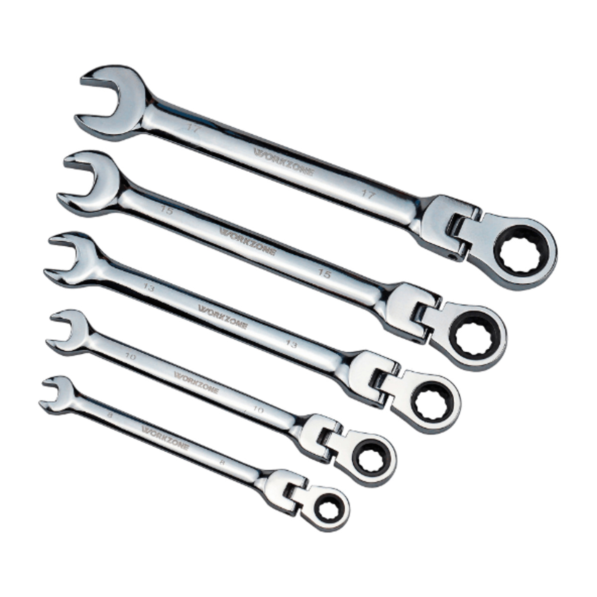 Bild 1 von WORKZONE Gabel-Ringschlüsselsatz mit Ratsche