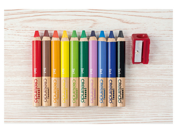 Bild 3 von crelando® Buntstifte 3 in 1, 10er