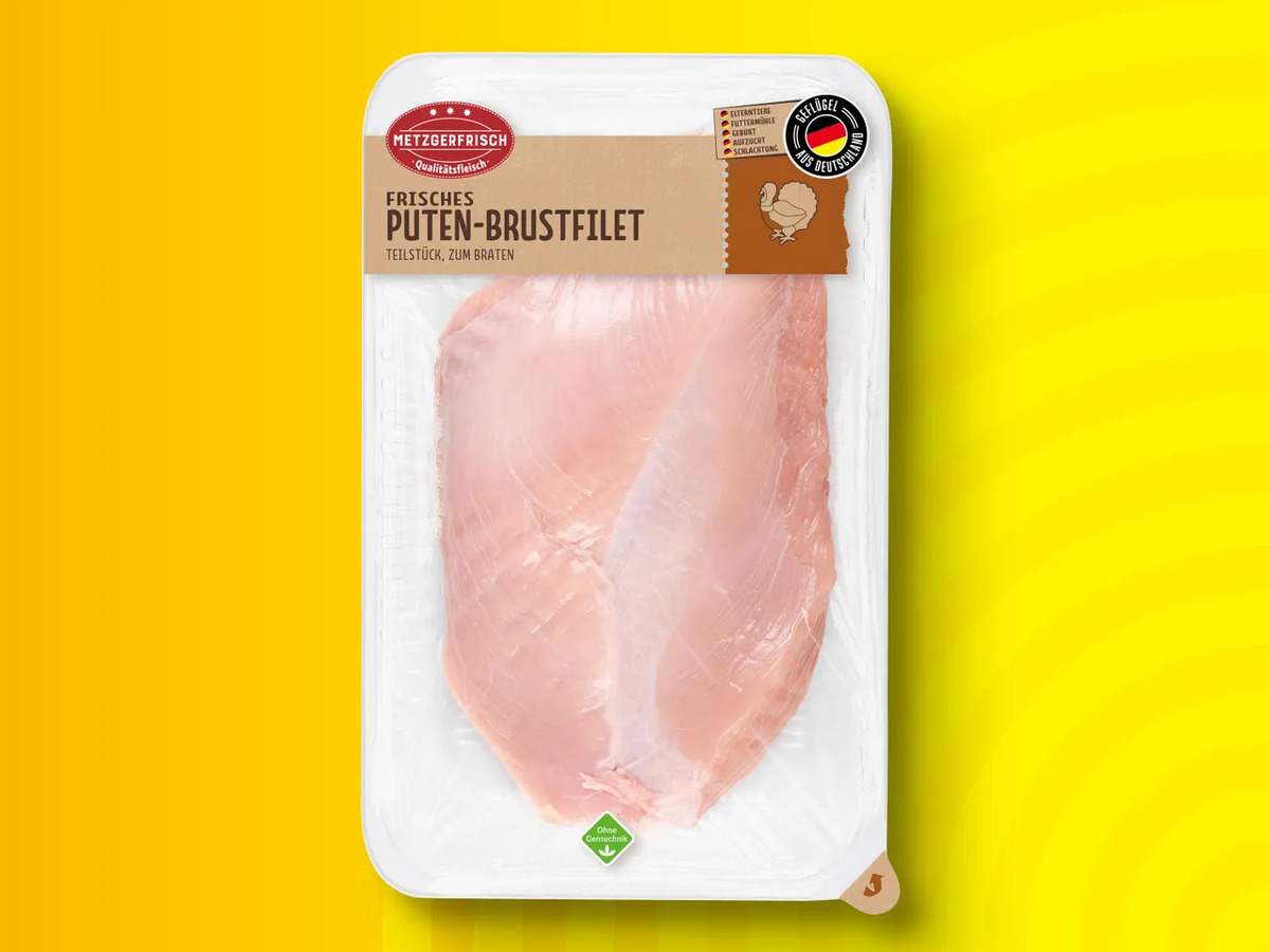 Bild 1 von Metzgerfrisch Frisches Putenbrustfilet, 
         1 kg