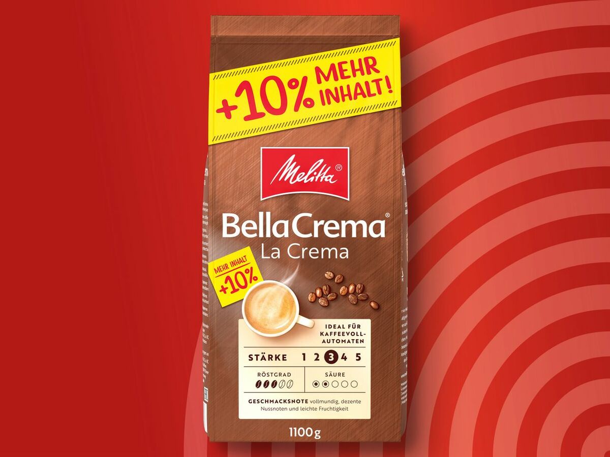 Bild 1 von Melitta Bella Crema Espresso Ganze Bohnen, 
         1,1 kg