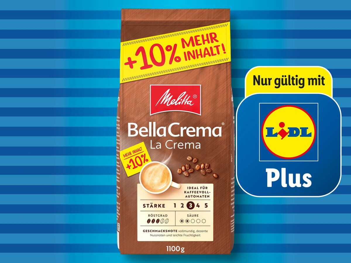 Bild 1 von Melitta Bella Crema Espresso Ganze Bohnen, 
         1,1 kg