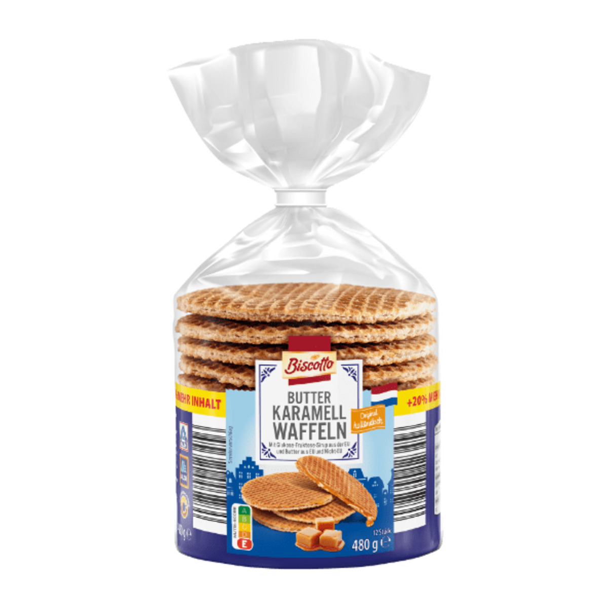 Bild 1 von BISCOTTO Karamellwaffeln XXL 480g