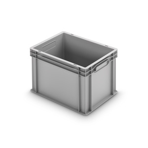 Alutec Kunststoffbehälter grau geschlossen 40 x 30 x 28 cm