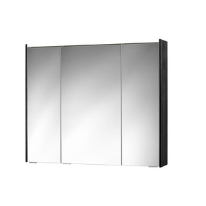 Sieper LED-Spiegelschrank 'KHX' schwarz 90,4 x 74 x 14,2 cm