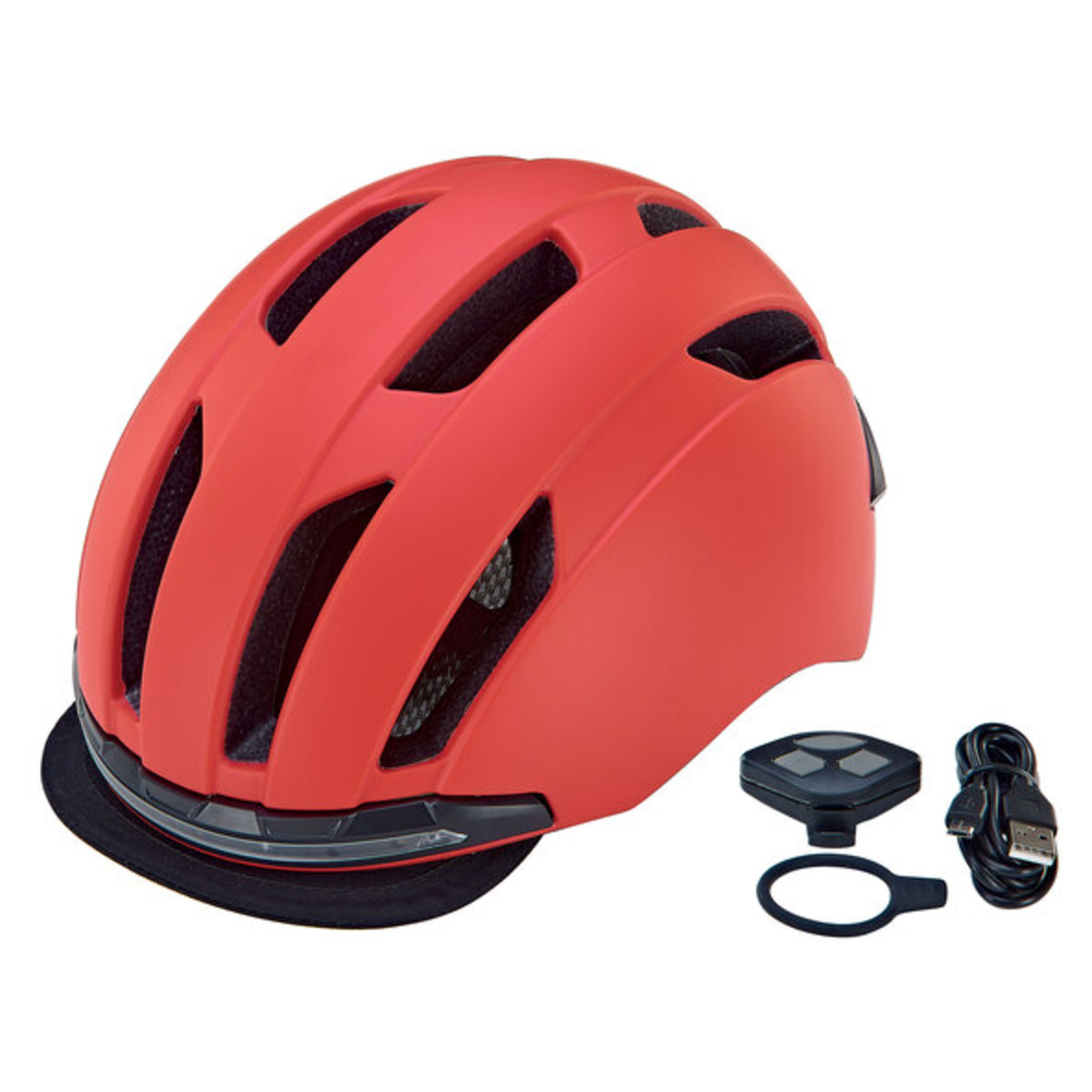Bild 1 von Fahrradhelm ECO Urban, rot, 58-61 cm
