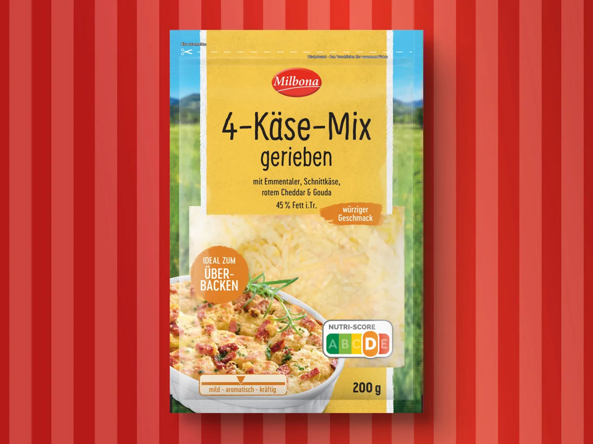 Bild 1 von Milbona 4-Käse-Mix, 
         200 g