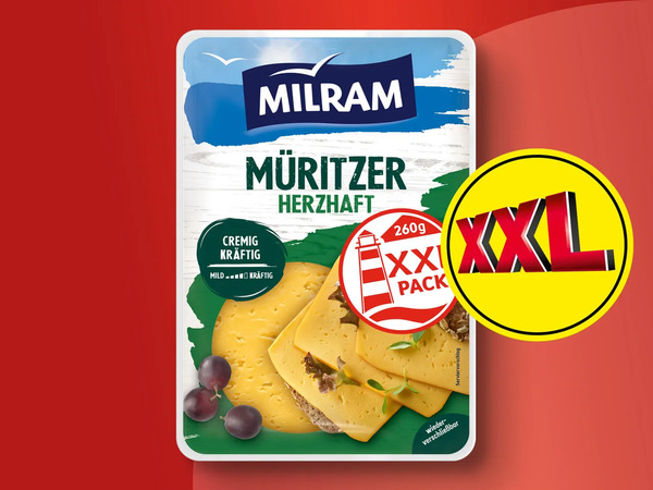 Bild 1 von Milram Scheibenkäse XXL, 
         260 g