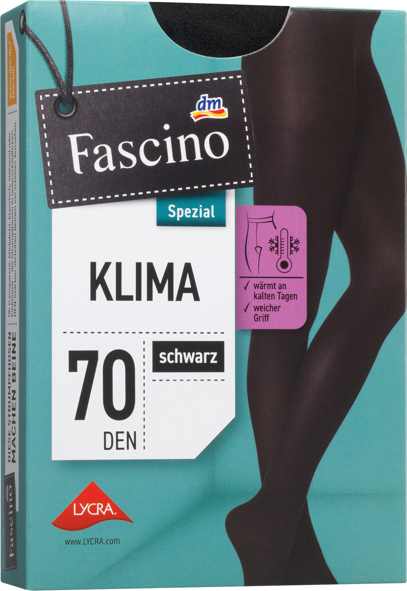Bild 1 von Fascino Strumpfhose klimaregulierend 70 DEN, Gr. 42/44, schwarz