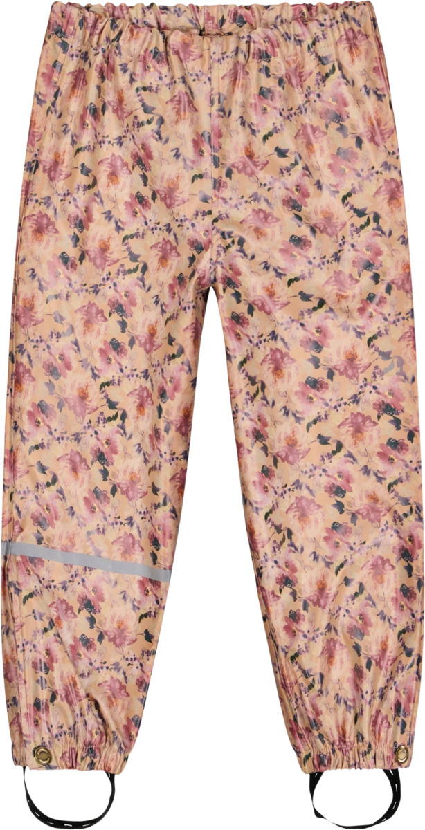 Bild 1 von Mikk-Line Regenhose mit Blumen-Muster, rosa, Gr. 98/104