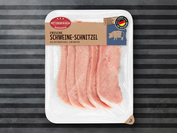 Bild 1 von Metzgerfrisch Frische Schweine-Schnitzel, 
         600 g