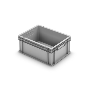 Alutec Kunststoffbehälter grau geschlossen 40 x 30 x 17,5 cm