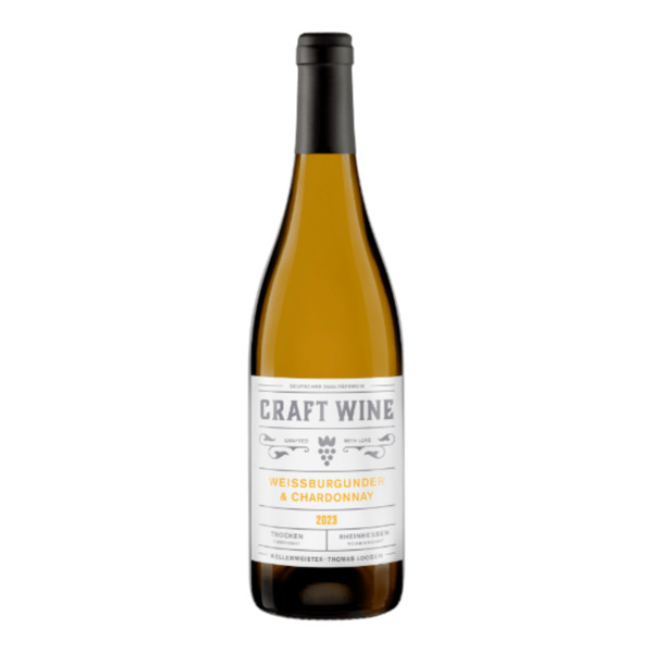 Bild 1 von CRAFT WINE KELLERMEISTER THOMAS LOOSEN  Weißburgunder & Chardonnay Rheinhessen QbA 2023 0,75L