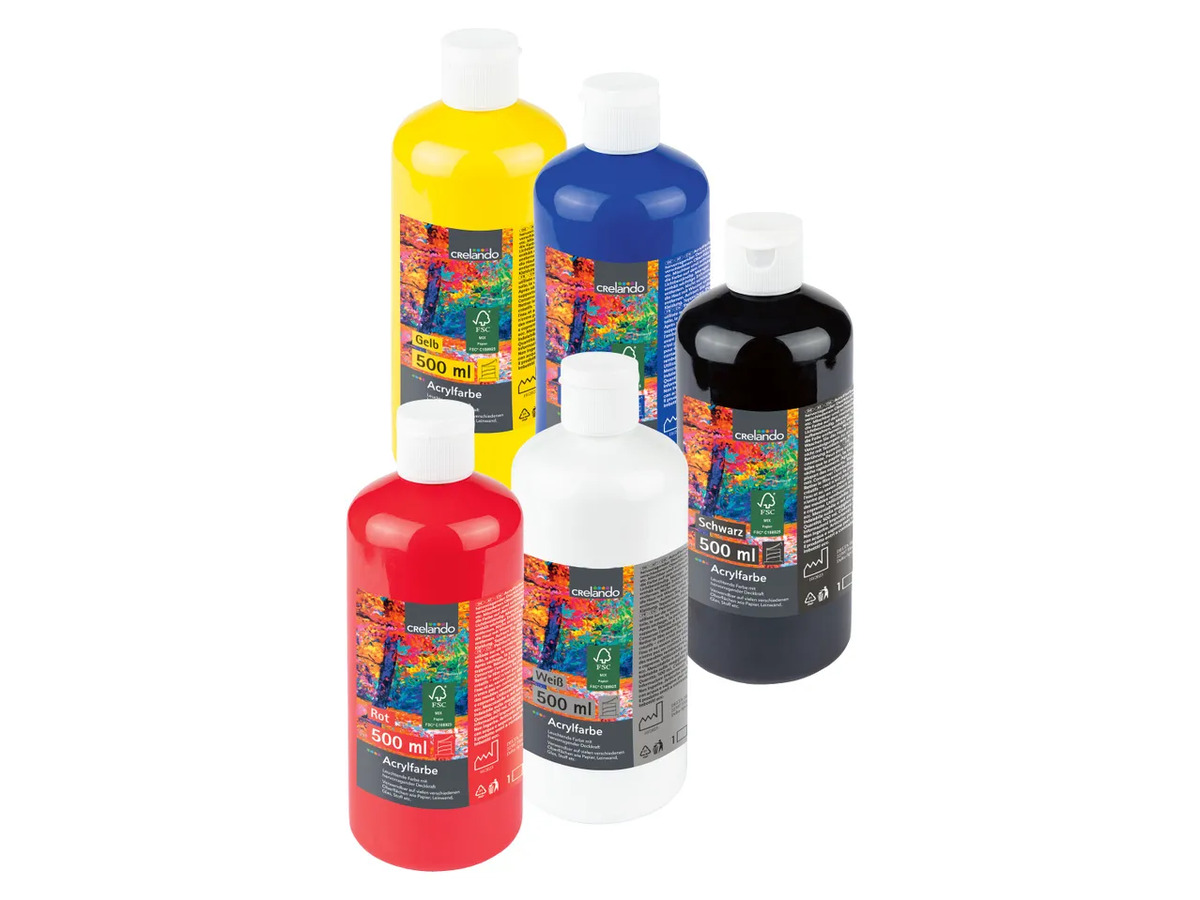 Bild 1 von crelando® Acrylfarbe, 
         500 ml
