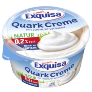 Exquisa Quark Creme oder Ouark Genuss 0,2 % Fett