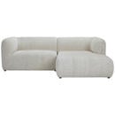 Bild 1 von Ambia Home Ecksofa, Creme, Textil, 3-Sitzer, Ottomane rechts, L-Form, 255x164 cm, seitenverkehrt erhältlich, Rücken echt, Wohnzimmer, Sofas & Couches, Wohnlandschaften, Ecksofas