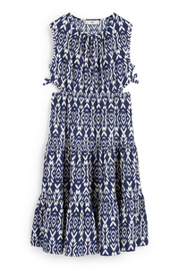 C&A Kleid-gemustert, Blau, Größe: 128