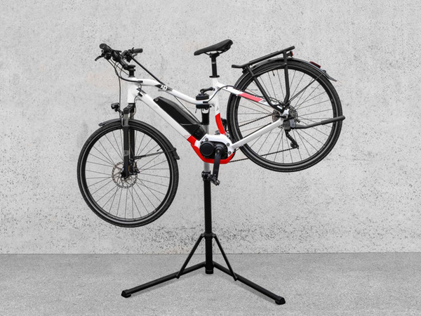 Bild 2 von EUFAB Fahrradmontageständer, für E-Bikes, aus Aluminium, 360° drehbar, mit Teleskopstange