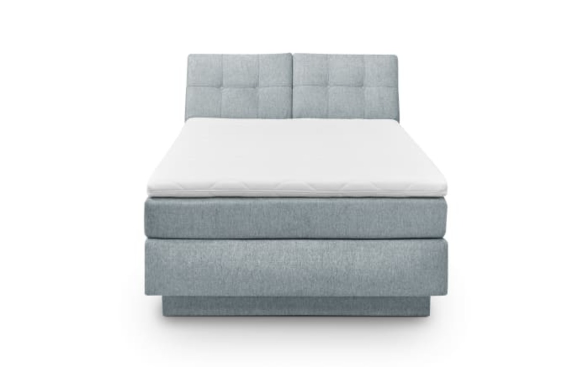Bild 2 von Boxspringbett Fairfield, hellblau, 140 x 200 cm