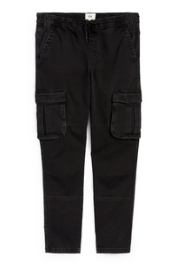 C&A Cargo Jeans-Tapered Fit-LYCRA®, Grau, Größe: XS