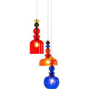 Kare-Design Hängeleuchte Mazzo, Metall, Glas, 48x140x48 cm, Lampen & Leuchten, Leuchtenserien