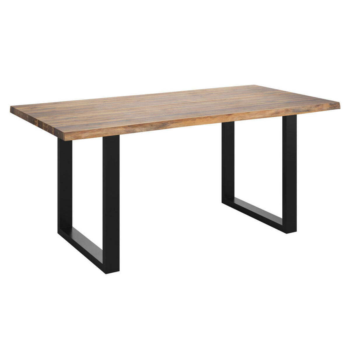 Ambia Garden Gartentisch, Schwarz, Akazie, Holz, Metall, Akazie