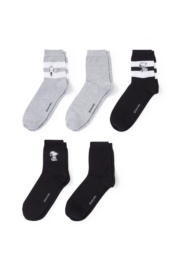 Bild 1 von C&A Multipack 5er-Socken mit Motiv-Snoopy, Grau, Größe: 35-38