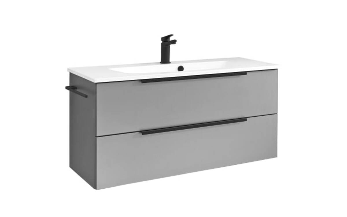 Bild 1 von Mondo - Waschtischunterschrank Arta, quarzgrau, inkl. Kosmetikeinsatz