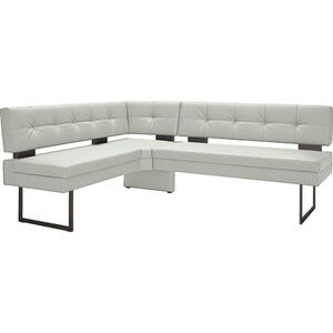 Dieter Knoll Eckbank, Hellgrau, Metall, Textil, 3-4-Sitzer, L-Form, 200x158 cm, Emas, Dgm, Lederauswahl, Stoffauswahl, Typenauswahl, planbar, Truhe im Sitz, mit Rückenlehne, Esszimmer, Bänke, Eckb