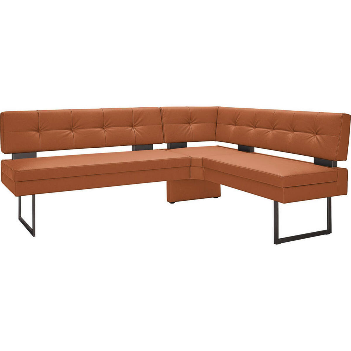 Bild 1 von Dieter Knoll Eckbank, Braun, Orange, Metall, Textil, 3-4-Sitzer, L-Form, 200x158 cm, Emas, Dgm, Lederauswahl, Stoffauswahl, Typenauswahl, planbar, Truhe im Sitz, mit Rückenlehne, Esszimmer, Bänke,